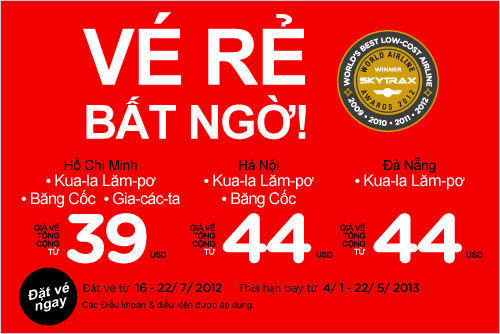 Hang hang khong gia re Air Asia