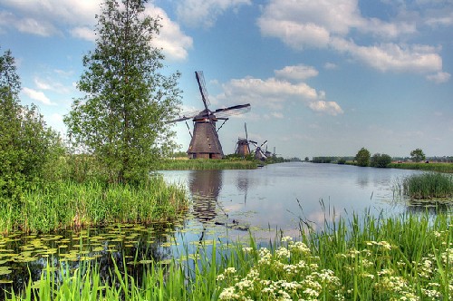 Ngoi lang coi xay Kinderdijk