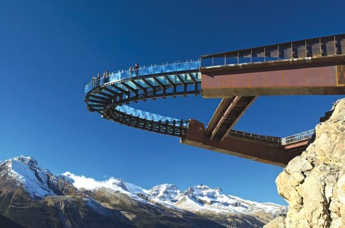 Khung canh ky vy tu asper Glacier Skywalk