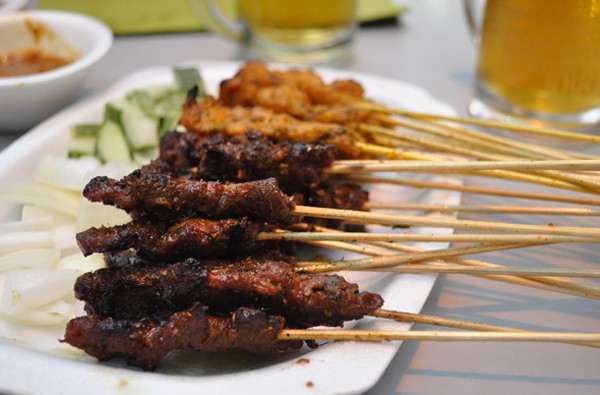 Thit xien nuong Satay