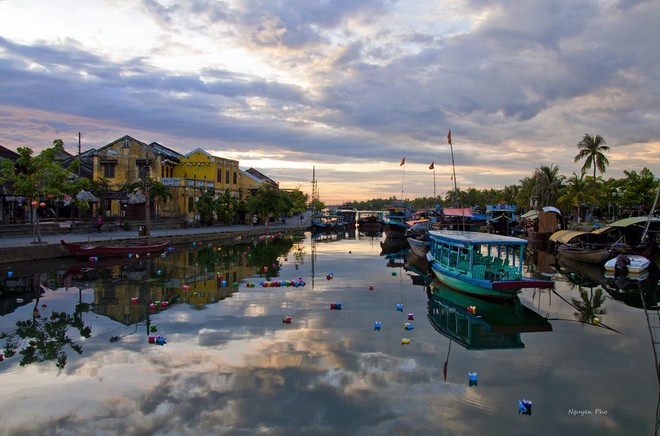 Buoi sang yen binh tai Hoi An