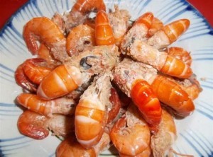tep nghe rang la mon an quen thuoc cua nguoi dan vung song nuoc