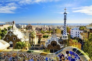 cong vien du lich o Barcelona