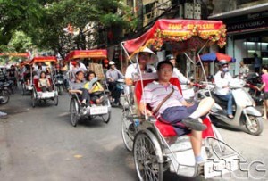 xich lo du lich o Ha Noi
