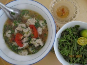Cha ca me vinh kho ngot