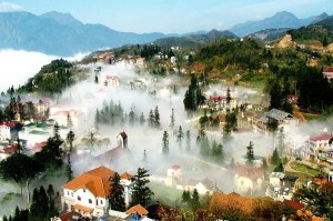 Lan suong mu o Sa Pa