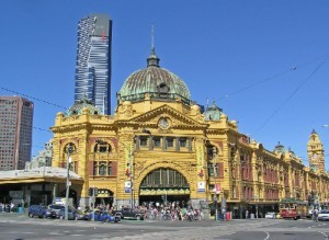 Du lich nha ga Flinders o Melbourne