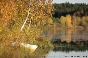 Mot ho nuoc o Lapland