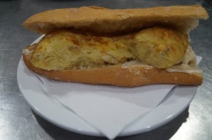 Banh mi Bocadillo de tortilla de patata