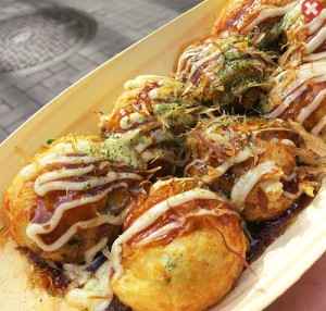 Mon banh Takoyaki hap dan