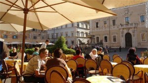 Tiem cafe o thang Rome