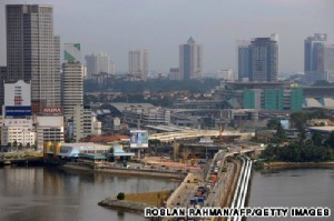 Tuyen duong dong duc Johor - Singapore