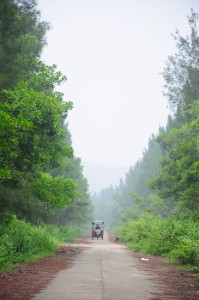 Cho khach giua khung canh yen binh