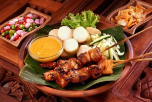 Thit xien nuong satay