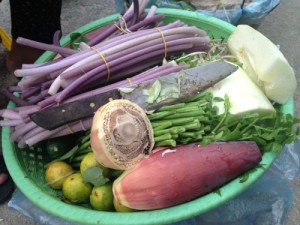 Cac loai rau cho mon Nom banh chok