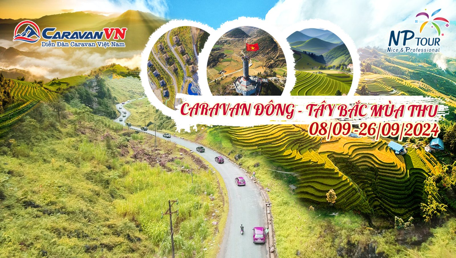 Caravan DONG TAY BAC MUA THU 2024 NP tour-top